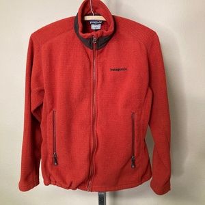 Patagonia R3 Radiant Jacket Chili Women's Size Medium Full Zip Fleece Mock Neck